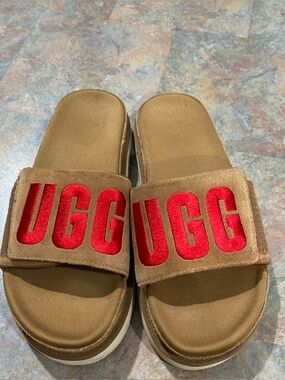 UGG brown slide sandals size 9 women